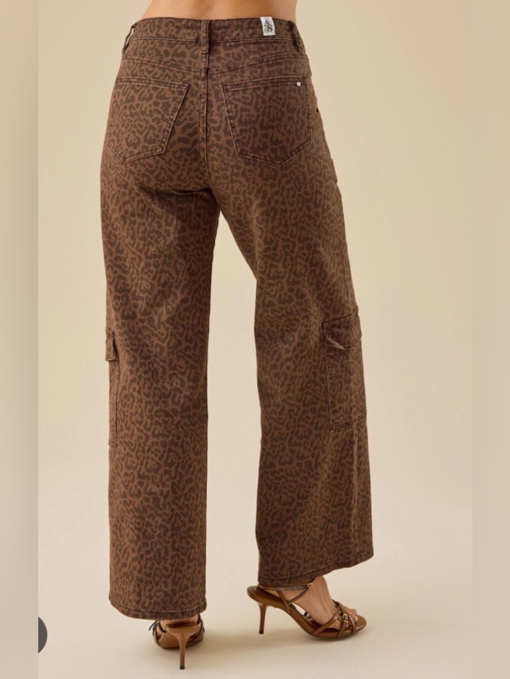 Mica Leopard Cargo Jeans